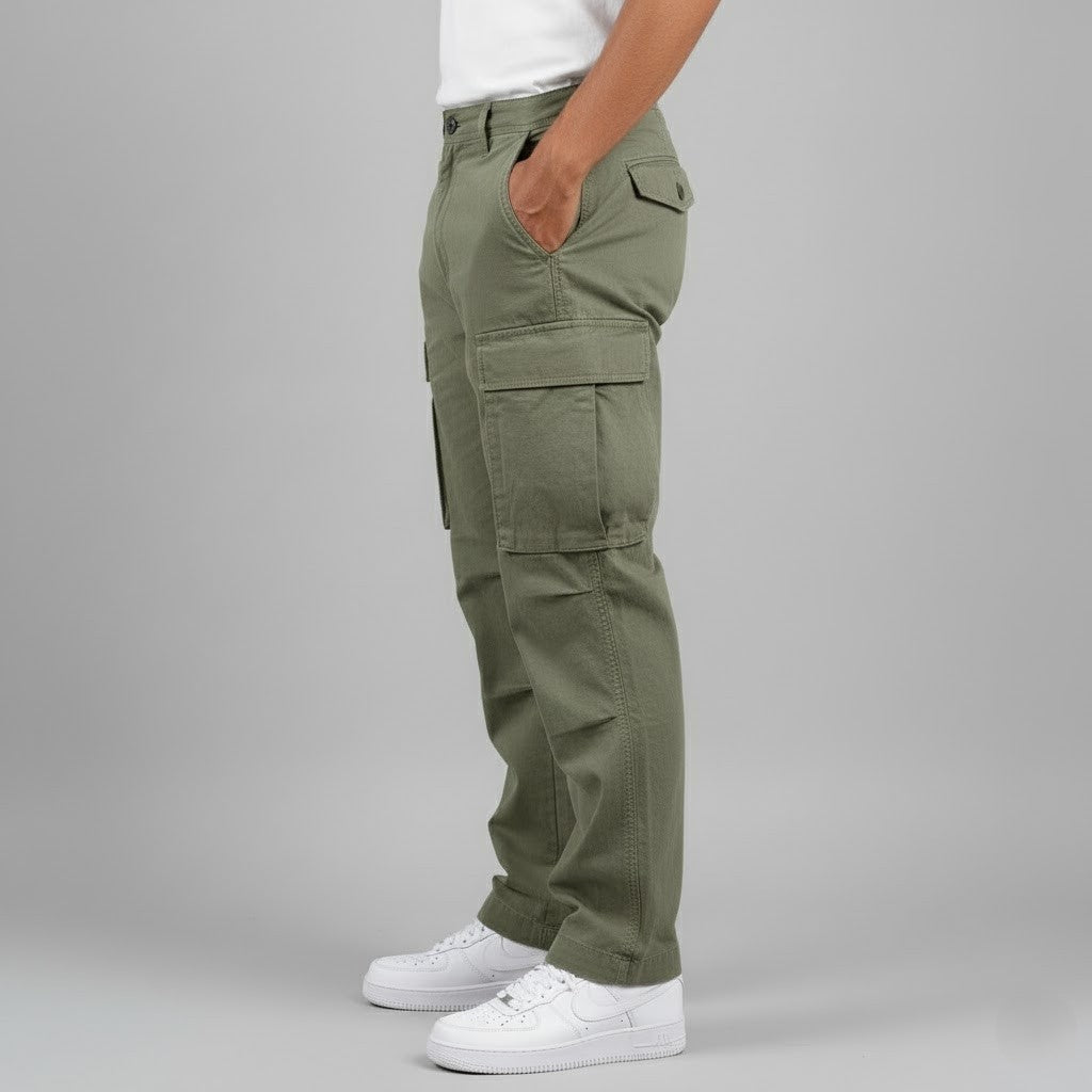 Anders | Cargo Bukser Herre Relaxed Fit Sidelommer