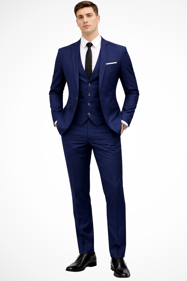 Anders | Herre 3-delt Slim Fit Dragt Notch Revers Bryllupsgæst