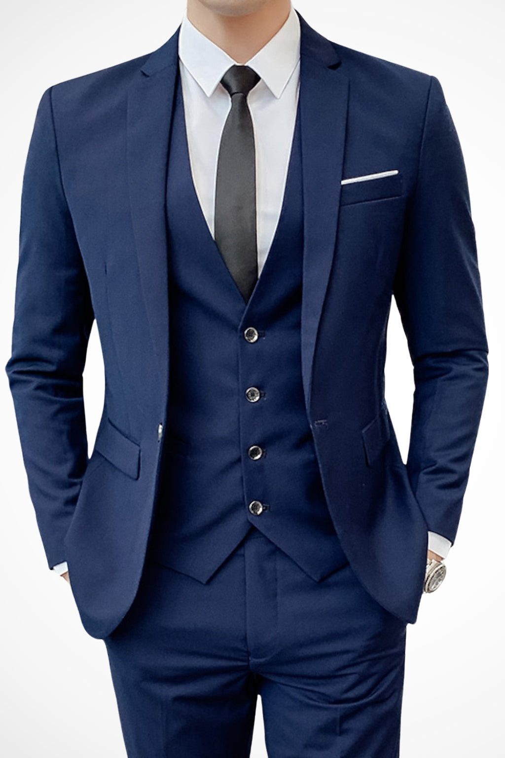 Anders | Herre 3-delt Slim Fit Dragt Notch Revers Bryllupsgæst