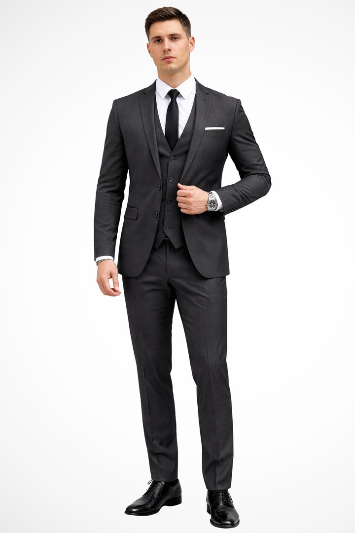 Anders | Herre 3-delt Slim Fit Dragt Notch Revers Bryllupsgæst