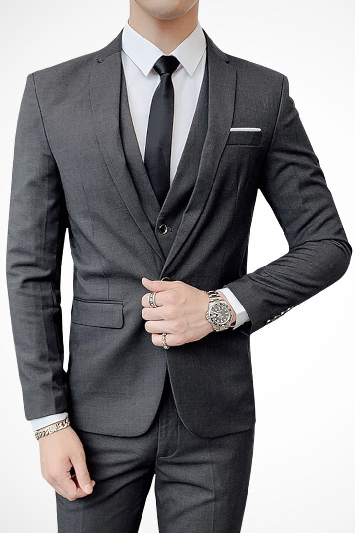 Anders | Herre 3-delt Slim Fit Dragt Notch Revers Bryllupsgæst