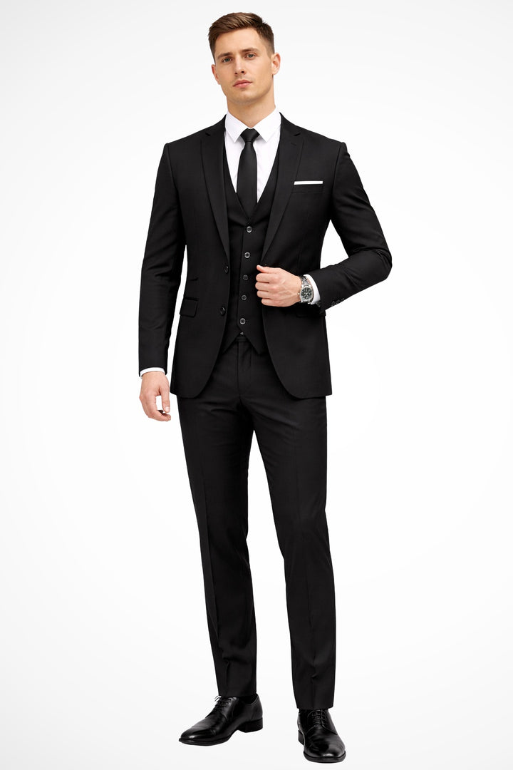 Anders | Herre 3-delt Slim Fit Dragt Notch Revers Bryllupsgæst