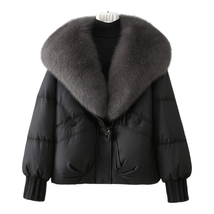 Cecilie | Dunjakke Dame Pelskrave Oversized