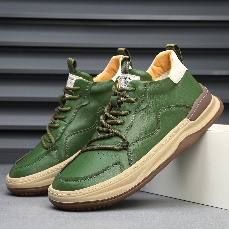 Emil | Sneakers Herre Ægte Læder Snørebånd