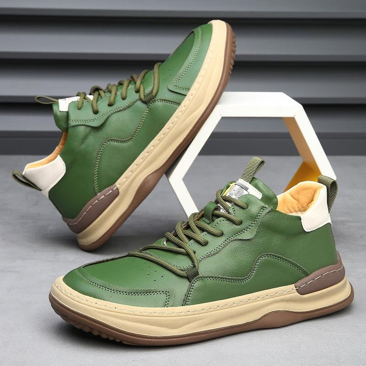 Emil | Sneakers Herre Ægte Læder Snørebånd