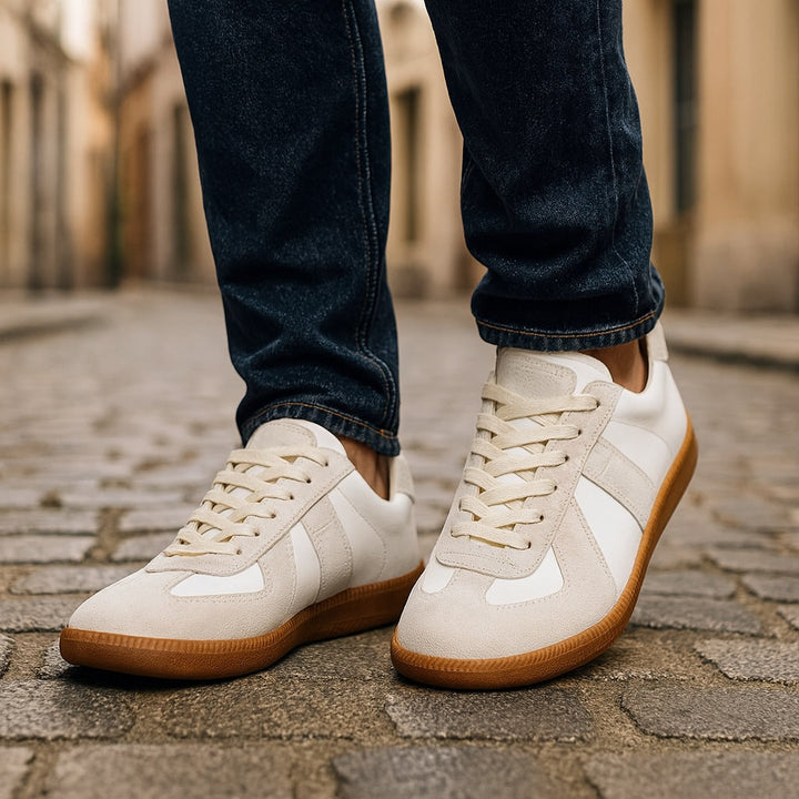 Frederik | Sneakers Herre Ruskind Snørebånd Lav Profil