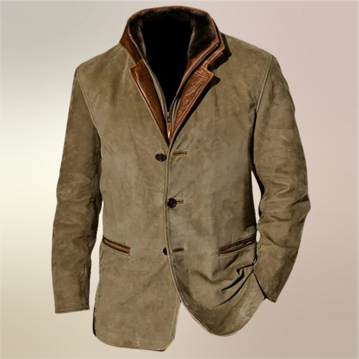 Henrik | Ruskind Jakke Herre Vintage Blazer Stil