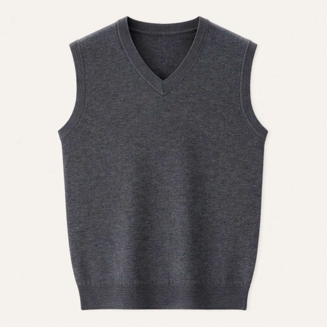 Henrik | Sweater Vest Herre V-hals Strik