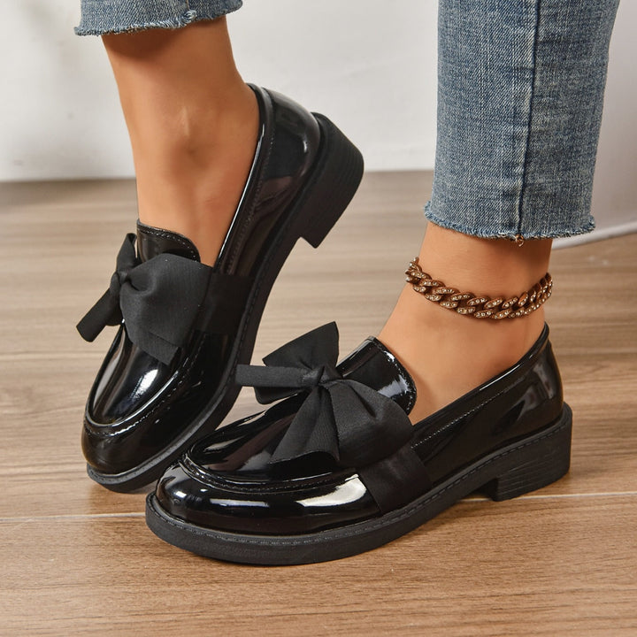 Ida | Loafers Lak Sko Dame Sløjfe Oxford