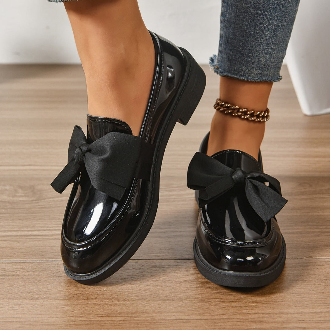 Ida | Loafers Lak Sko Dame Sløjfe Oxford