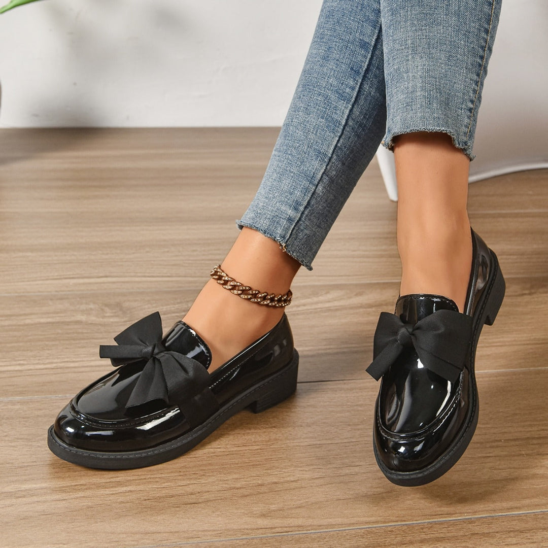 Ida | Loafers Lak Sko Dame Sløjfe Oxford
