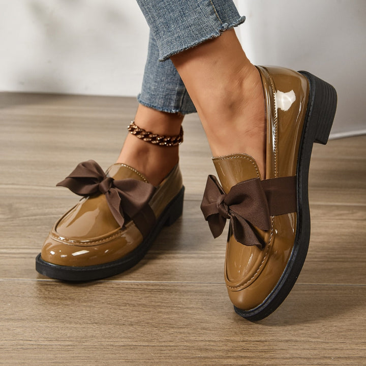 Ida | Loafers Lak Sko Dame Sløjfe Oxford