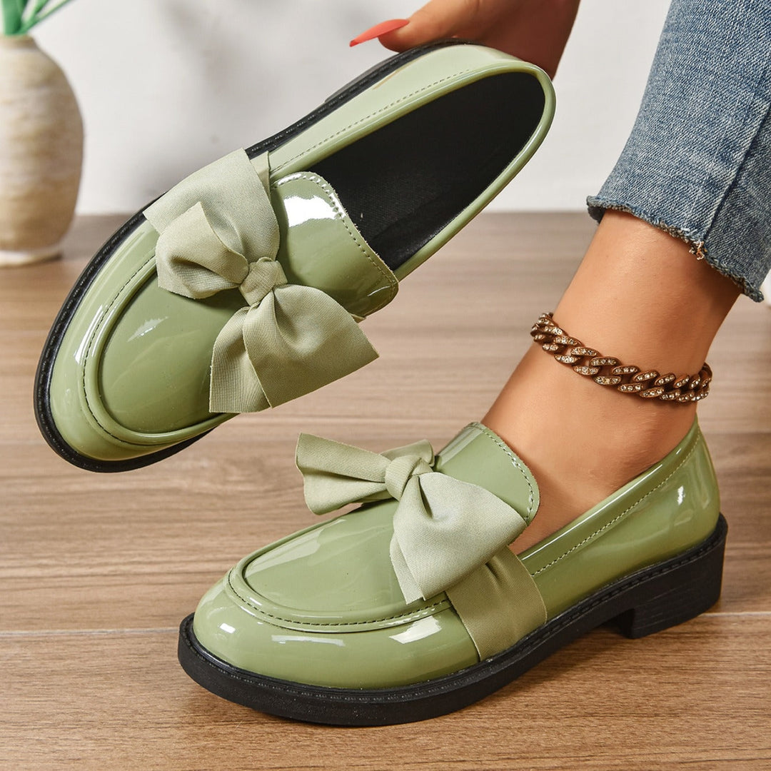 Ida | Loafers Lak Sko Dame Sløjfe Oxford