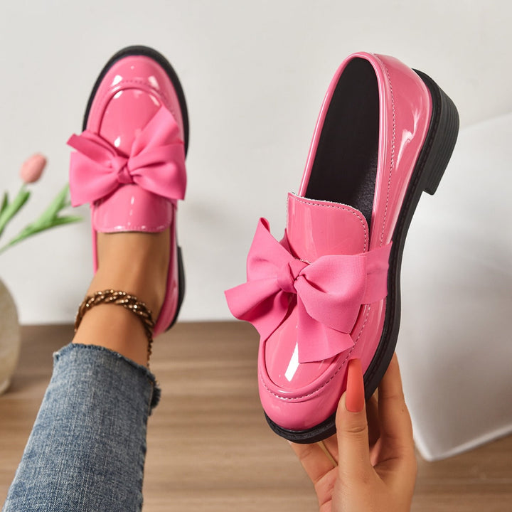 Ida | Loafers Lak Sko Dame Sløjfe Oxford