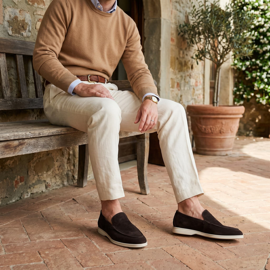 Jonas | Loafers i Ruskind Sko Herre Slip-on