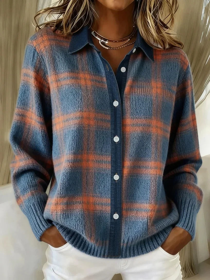 Josefine | Ternet Sweater Dame Strik Knaplukning