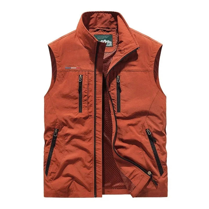 Kasper | Vest Herre Multi-Lomme Lynlås Outdoor