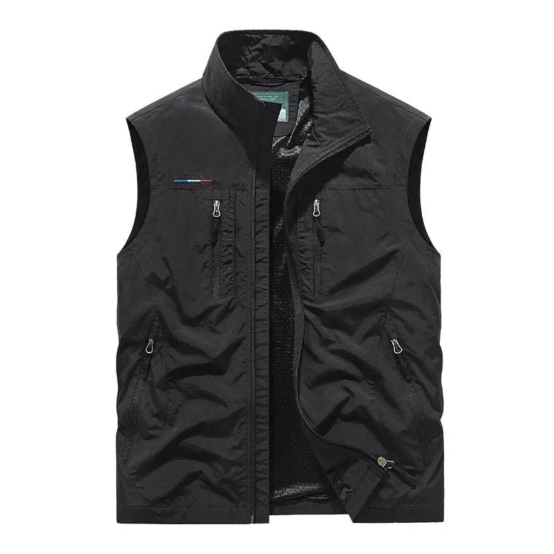 Kasper | Vest Herre Multi-Lomme Lynlås Outdoor