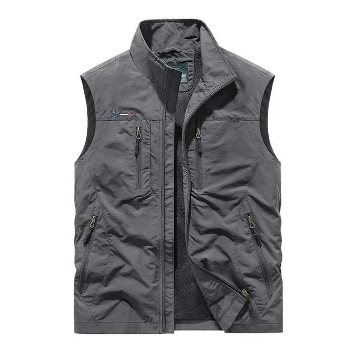 Kasper | Vest Herre Multi-Lomme Lynlås Outdoor