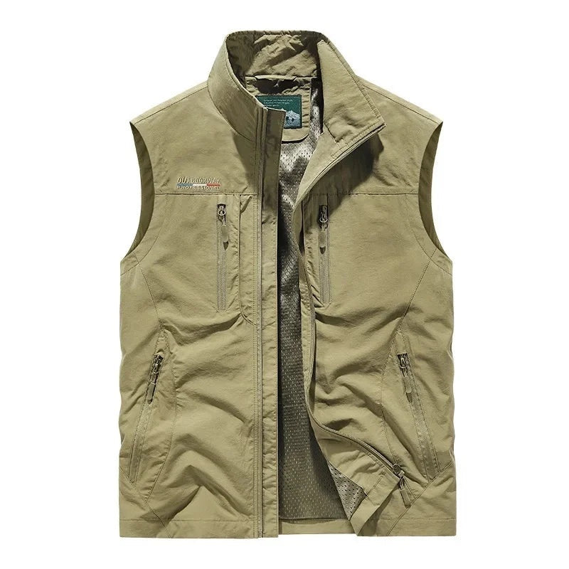 Kasper | Vest Herre Multi-Lomme Lynlås Outdoor