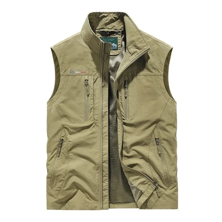 Kasper | Vest Herre Multi-Lomme Lynlås Outdoor
