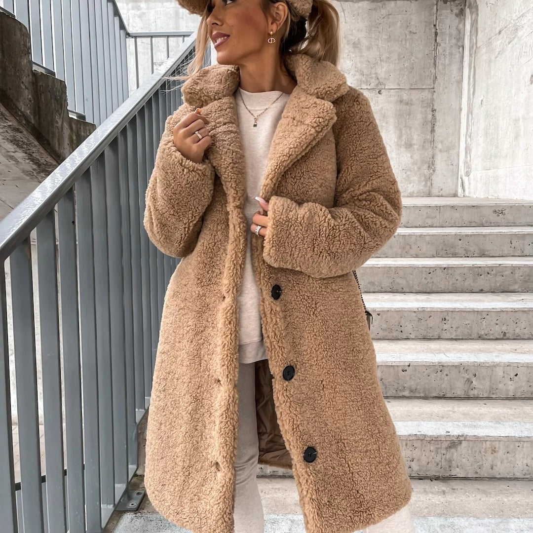 Katrine | Teddy Frakke Dame Oversized Lang