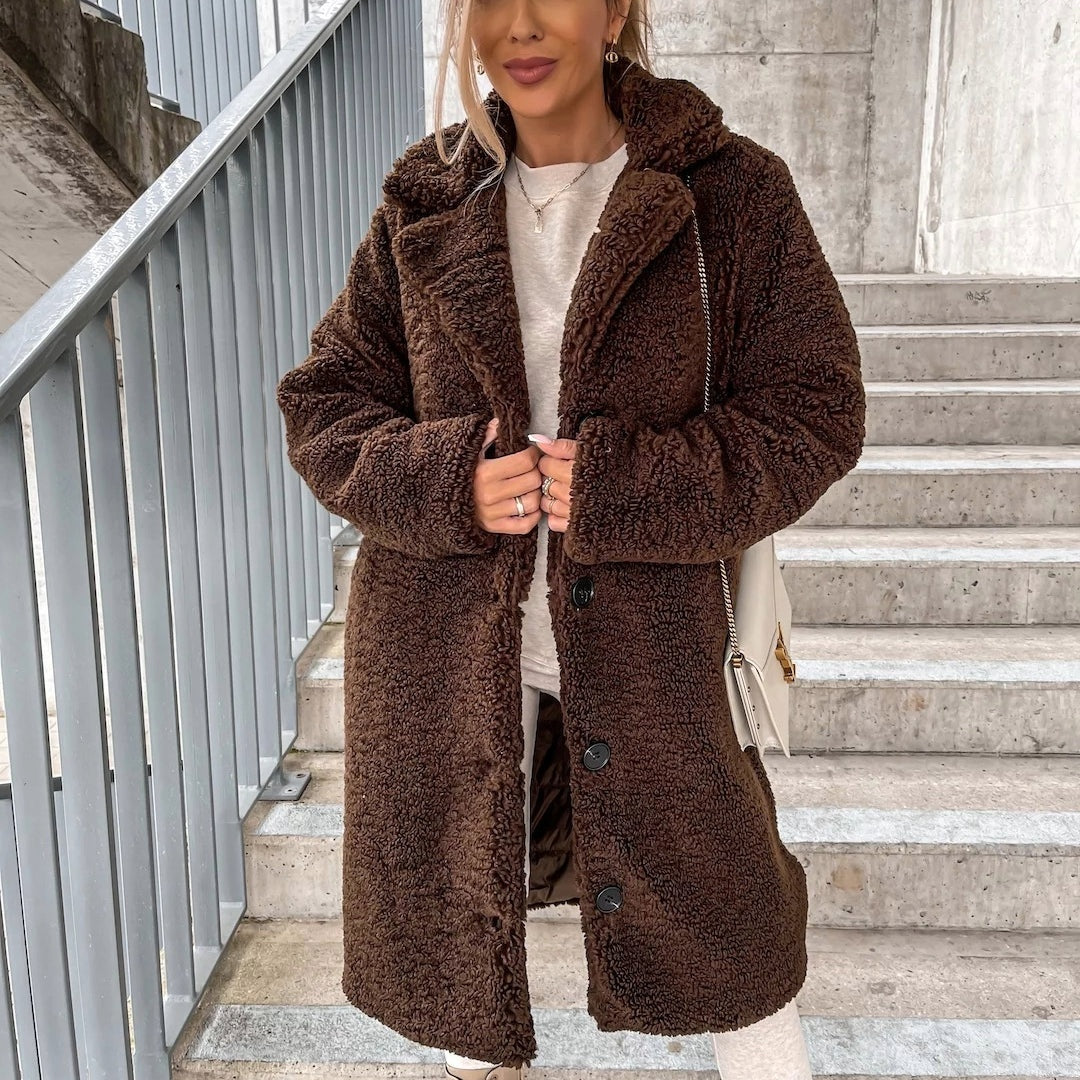 Katrine | Teddy Frakke Dame Oversized Lang