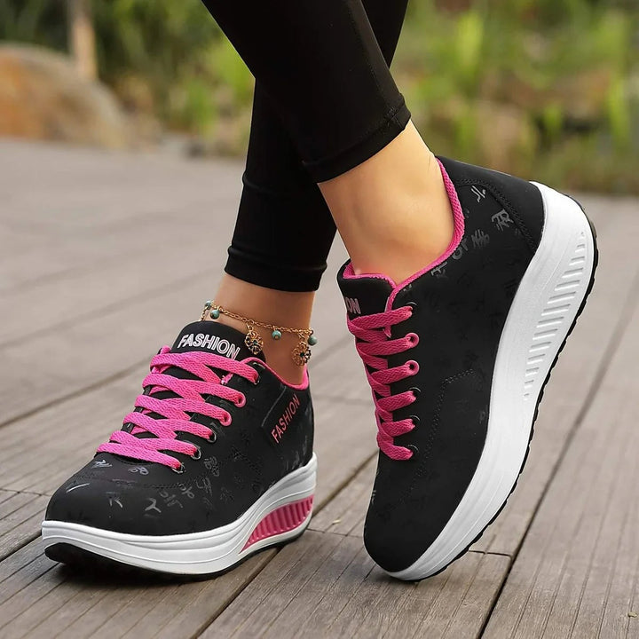 Kirsten | Sneakers Dame Oxford Platform Snøresko