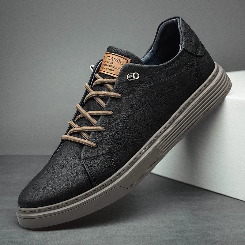 Lars | Sneakers i Læder Herre Snørebånd Hverdagssko