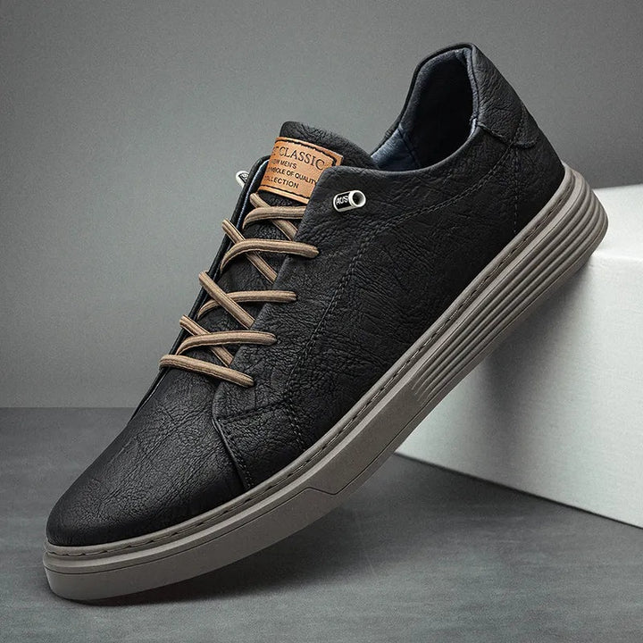 Lars | Sneakers i Læder Herre Snørebånd Hverdagssko