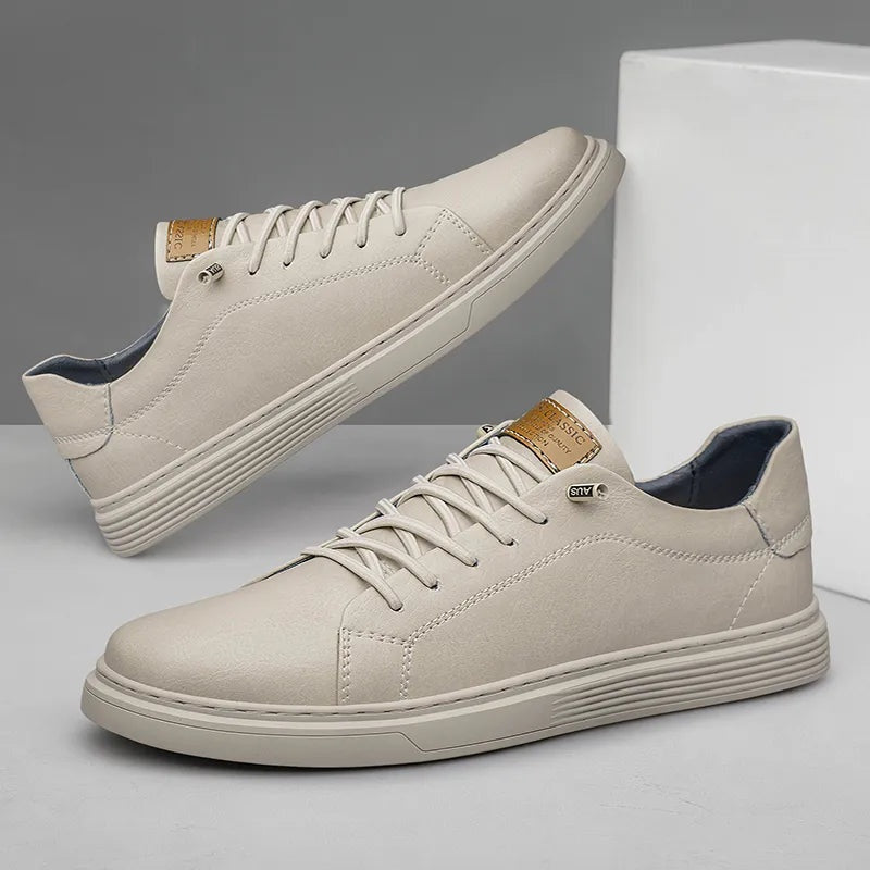 Lars | Sneakers i Læder Herre Snørebånd Hverdagssko