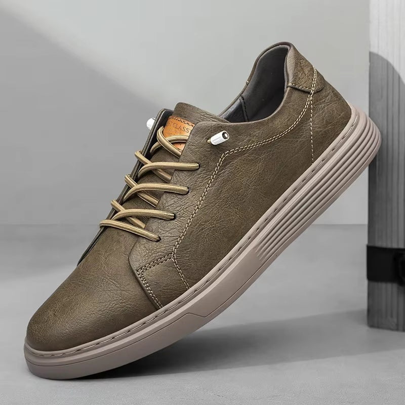 Lars | Sneakers i Læder Herre Snørebånd Hverdagssko