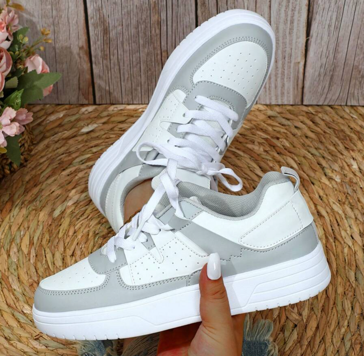 Laura | Sneakers Dame Plateau Snørebånd