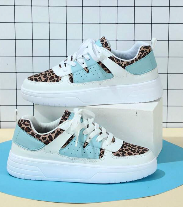 Laura | Sneakers Dame Plateau Snørebånd