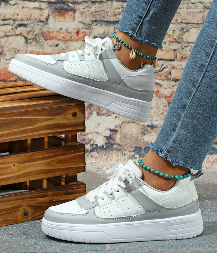 Laura | Sneakers Dame Plateau Snørebånd