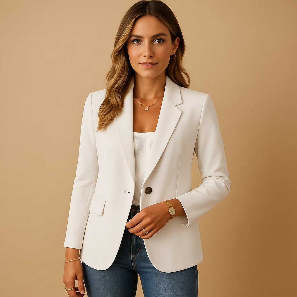 Liv | Blazer Dame Enkeltknappet Klassisk Snit