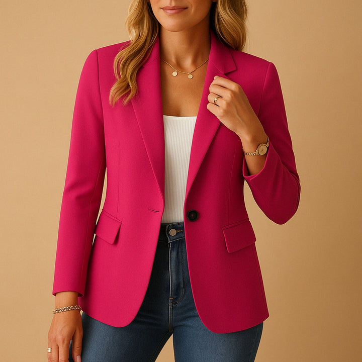 Liv | Blazer Dame Enkeltknappet Klassisk Snit