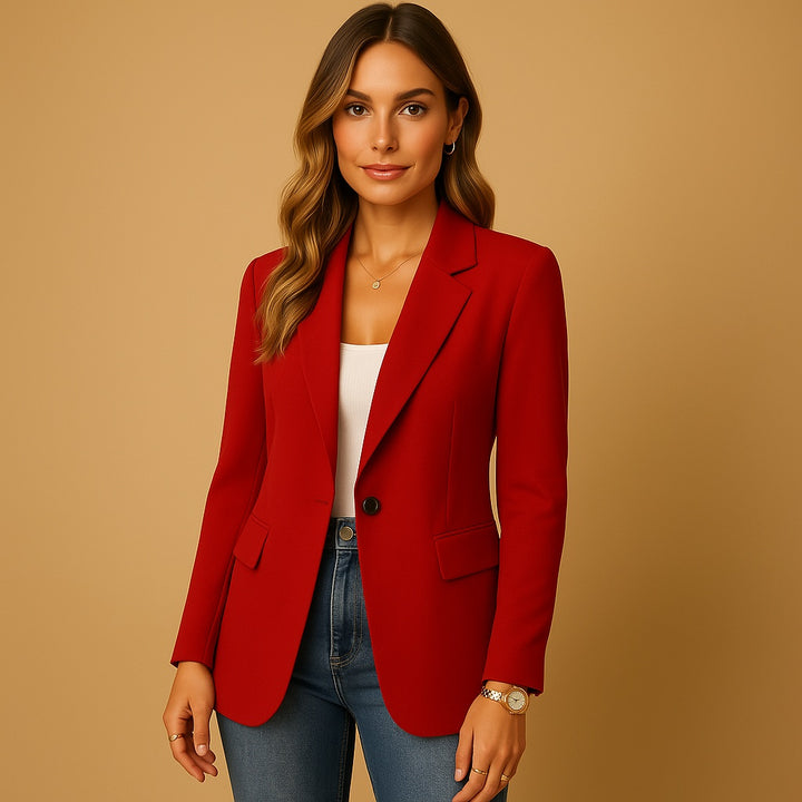 Liv | Blazer Dame Enkeltknappet Klassisk Snit