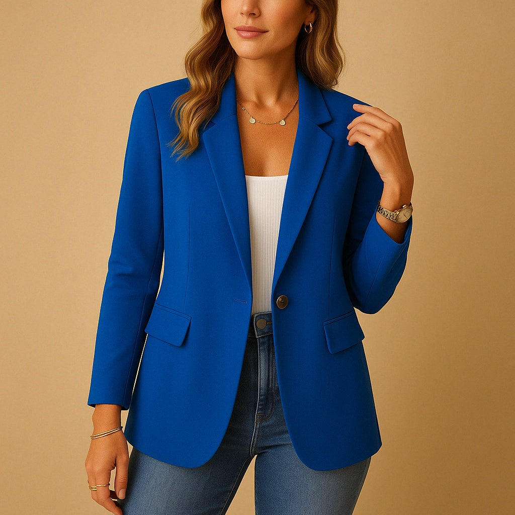 Liv | Blazer Dame Enkeltknappet Klassisk Snit