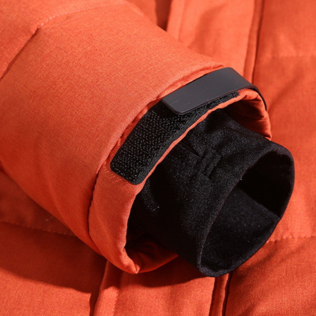 Mads | Dunjakke Herre med Hætte og Lynlås