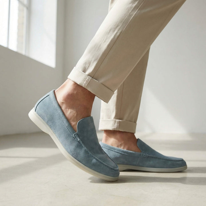 Mads | Loafers i Ruskind Herre Let Sål Slip-on