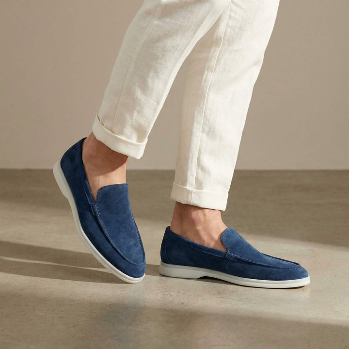 Mads | Loafers i Ruskind Herre Let Sål Slip-on