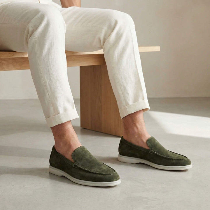 Mads | Loafers i Ruskind Herre Let Sål Slip-on
