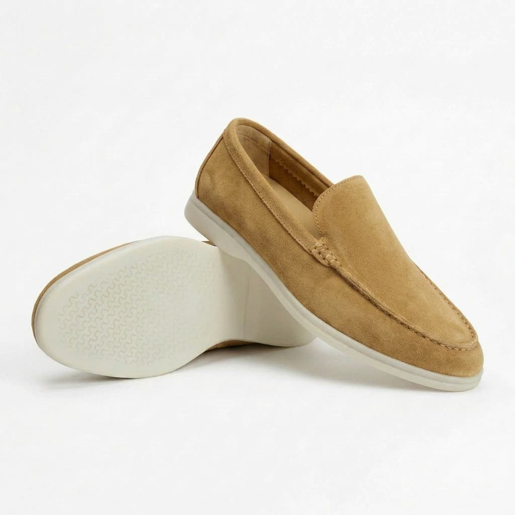 Mads | Loafers i Ruskind Herre Let Sål Slip-on