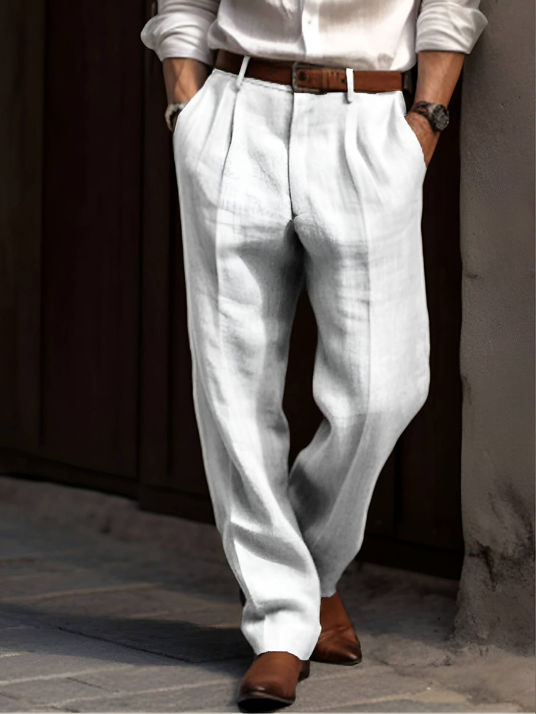 Magnus | Plisserede Bukser Herre Chinos Regular Fit