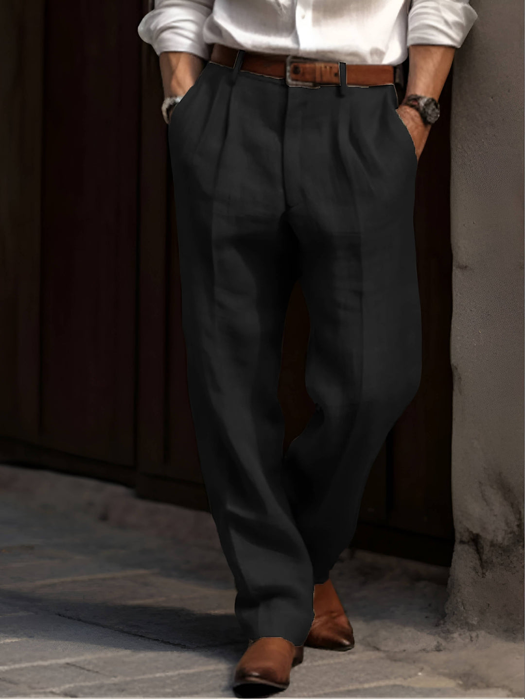 Magnus | Plisserede Bukser Herre Chinos Regular Fit