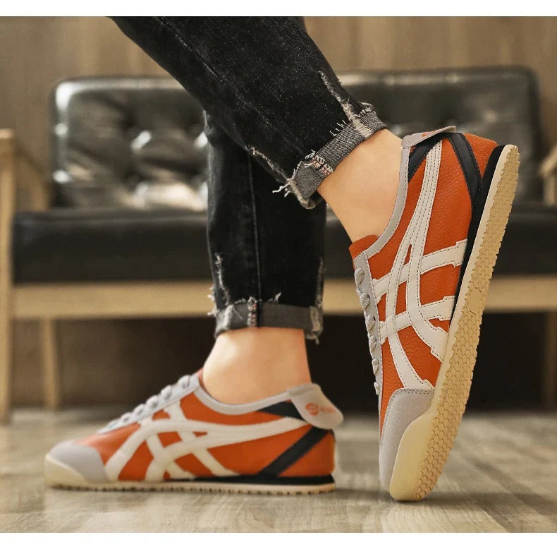 Magnus | Sneakers Herre Retro Runner Ruskind Snørebånd