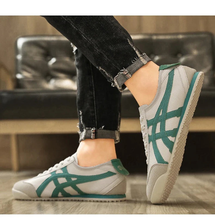 Magnus | Sneakers Herre Retro Runner Ruskind Snørebånd