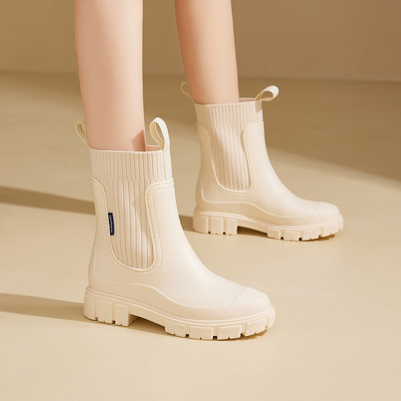 Maja | Ankelstøvler Dame Vandtætte Chelsea Boots Chunky Sål