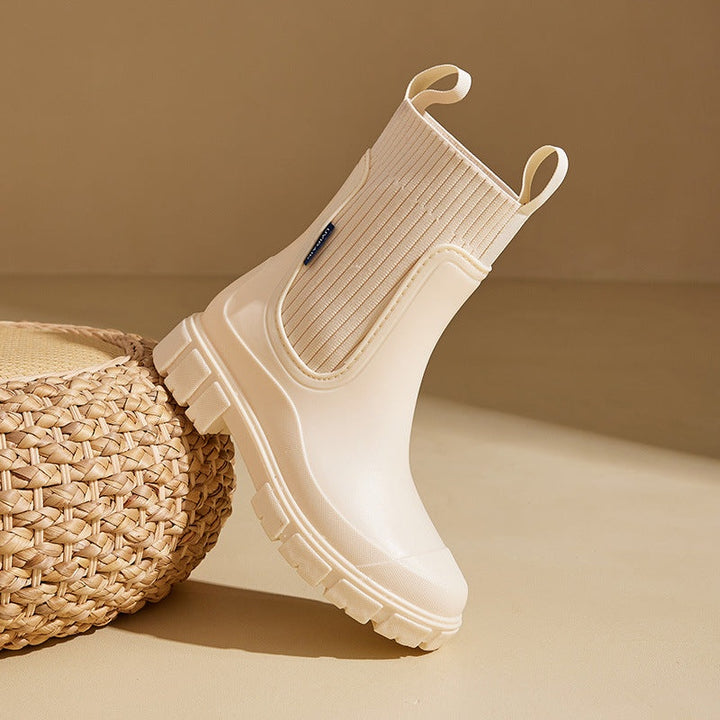 Maja | Ankelstøvler Dame Vandtætte Chelsea Boots Chunky Sål